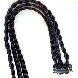 Chic Box Braids Hairpieces - Small Three-Strand Synthetic Hair Extensions